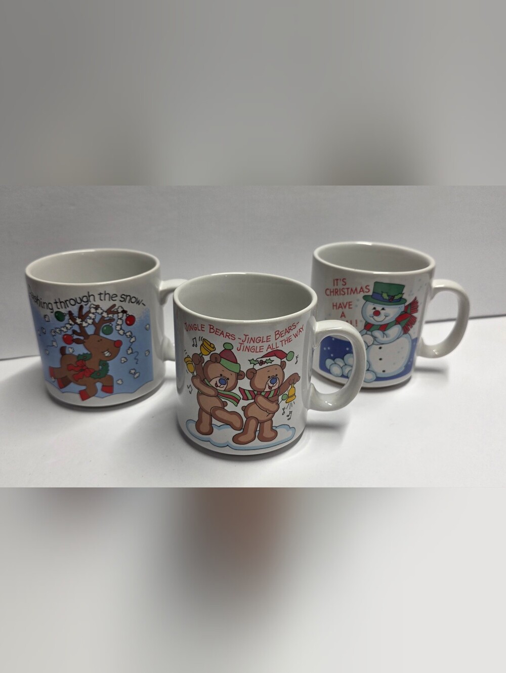 3 Vintage 80s JSNY Christmas Mug & Clip-On Pal Gift Set. With Original Boxes - Picture 5 of 10